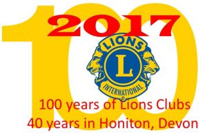 100 years of Lions Clubs and 40 serving Honiton community