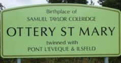 Ottery St Mary sign