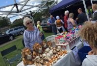 Lions ladies selling Lions and goodies 
