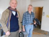 Lions Ed and Tom with tools following a days assistance with the move