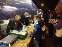 Lions serving from their BBQ stall at Tar Barrels