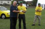 Cheque handover to charity doing Yeovil to Lands End run 