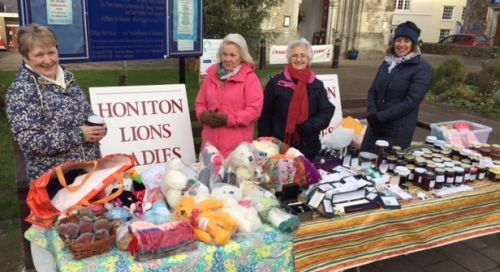 Lions Ladies at their Christmas stall