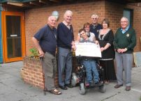 Presentation of Cheque for £500 to Seeability